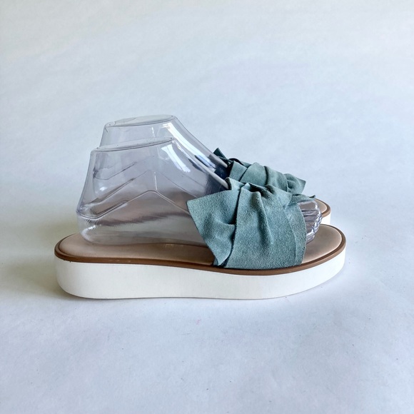 Seychelles Blue Suede Slide Sandals size 7.5 - Picture 3 of 12